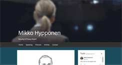 Desktop Screenshot of mikko.hypponen.com