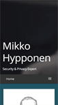 Mobile Screenshot of mikko.hypponen.com