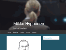 Tablet Screenshot of mikko.hypponen.com